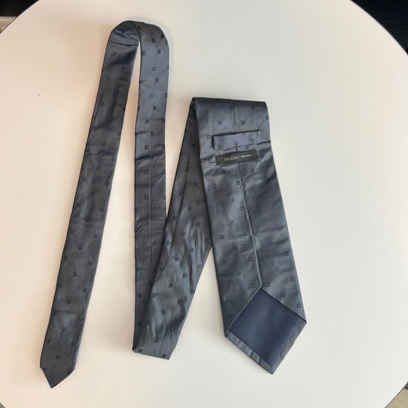Prada Mens Tie 100% Silk - Picture 1 of 4